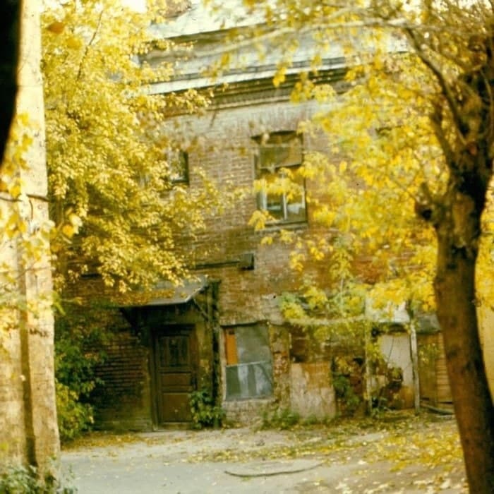 Осенний дворик, Москва, 1979 год Фотография, Россия, Москва, Двор, Старое фото