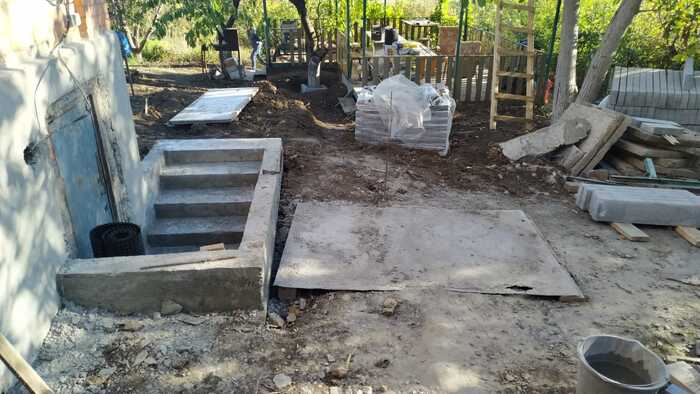 Один из этапов благоустройства