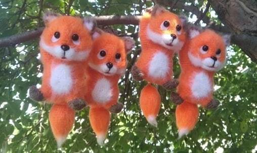 Брелки-лисята