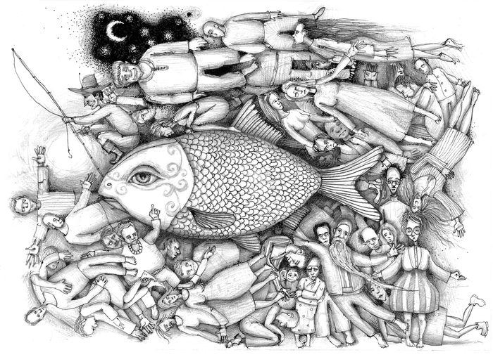 В океане людей... | Пикабу