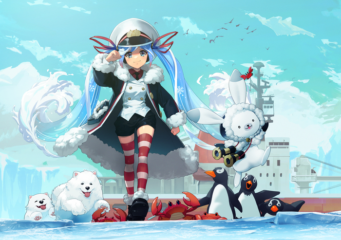 Snow Miku 2022 Hatsune Miku, Vocaloid, Anime Art, Vocaloid Art, Snow Miku