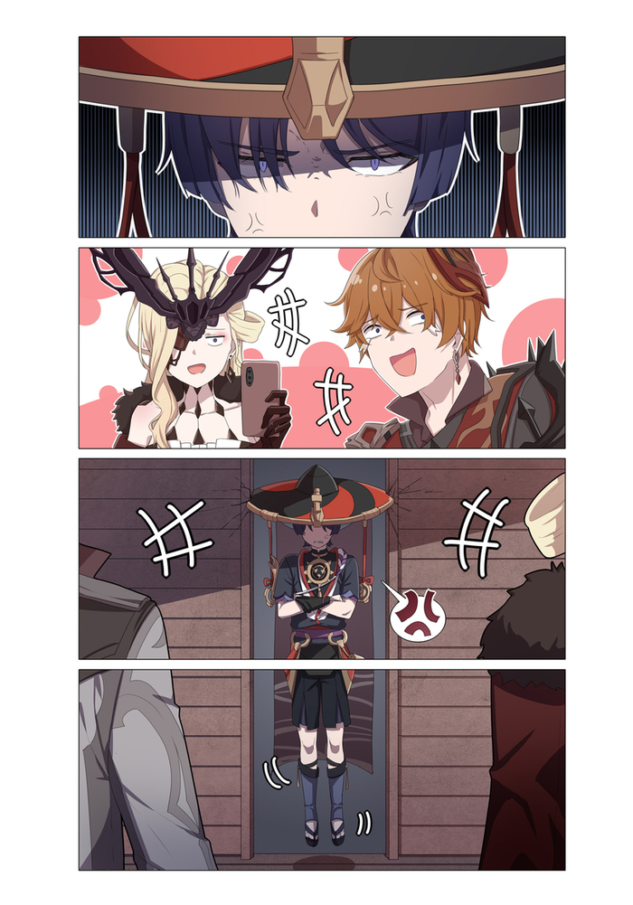  Anime Art, Genshin Impact, Signora (Genshin Impact), Tartaglia (Genshin Impact), Scaramouche (Genshin Impact)