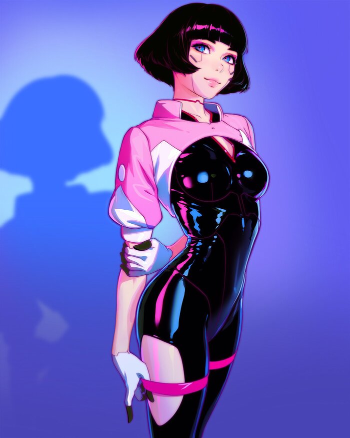 Sasha Yakovleva , Anime Art, , , , Cyberpunk: Edgerunners, 2D vs 3D, ,  