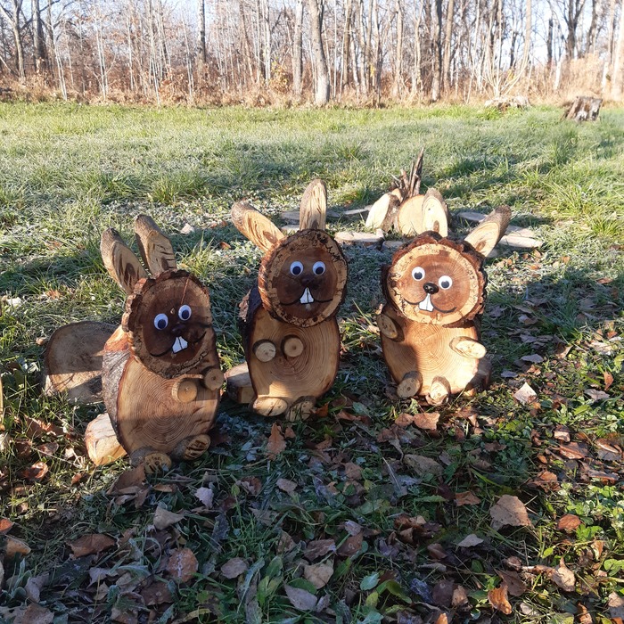 Поделка в садик зайчик