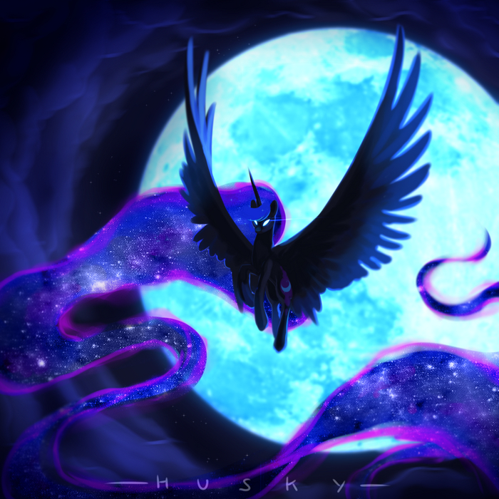 nightmare moon and luna wallpaper