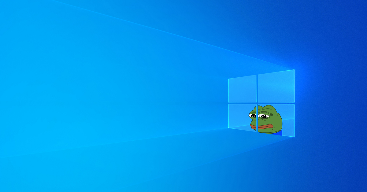 Пеп 4. Пепе виндовс 10. Лягушонок Пепе виндовс. Заставка Windows. Фон для мема.