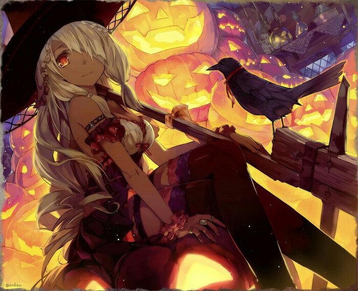  Halloween Witches Anime Art, , , , , , , ,   , , , , 