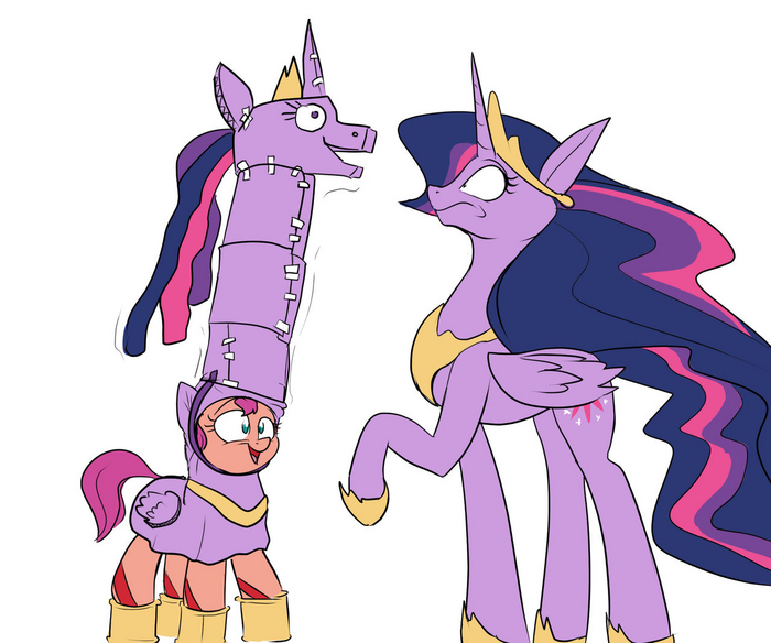 The Neckst Generation My Little Pony, Twilight Sparkle, Sunny Starscout, Rocket-lawnchair