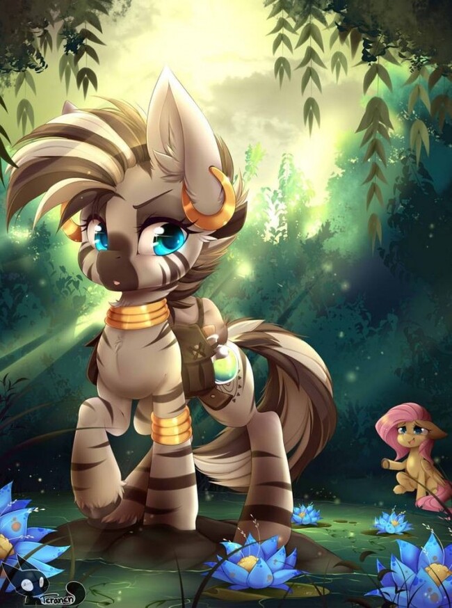  :   ,  22 My Little Pony, MLP_Evening, Zecora, Fluttershy