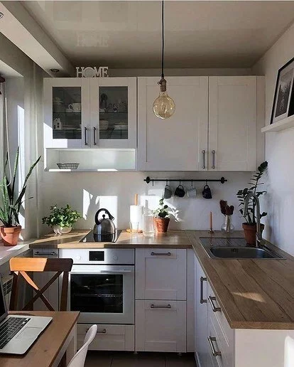 6 маленьких кухонь, где удачно вписали столовую зону (берите на заметку!) Дизайн, Дизайн интерьера, Интерьер, Интересное, Ремонт, Кухня, Длиннопост