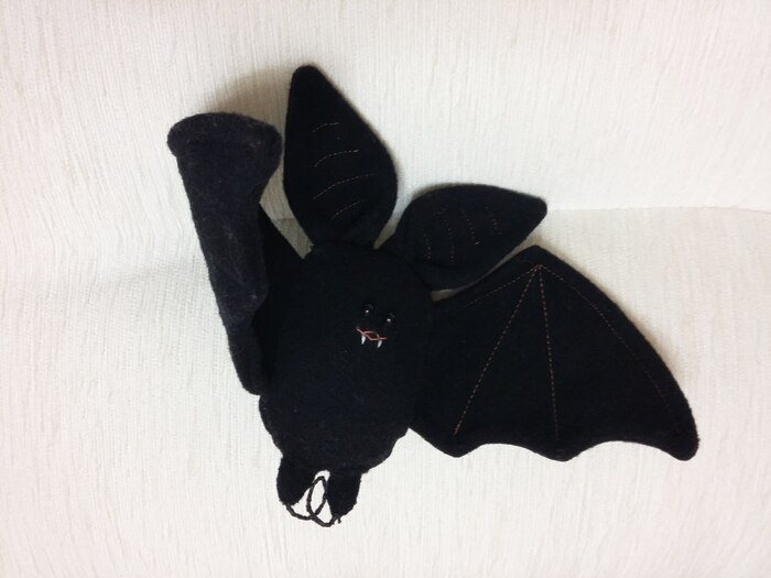 Мастер класс «Летучая мышка из фетра» к Хэллоуину с пошаговыми фото