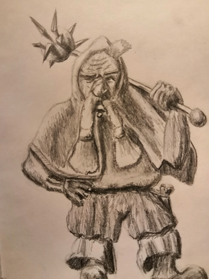 Дворф с булавой