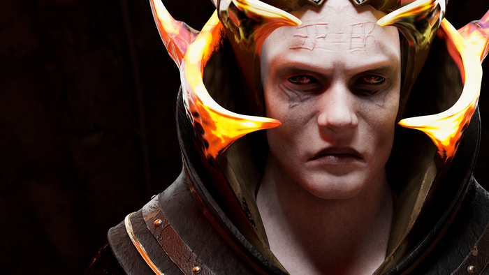 Necromancer - Diablo IV (fan art) 3D , 3D , , Gamedev, , Unreal Engine, , YouTube, 