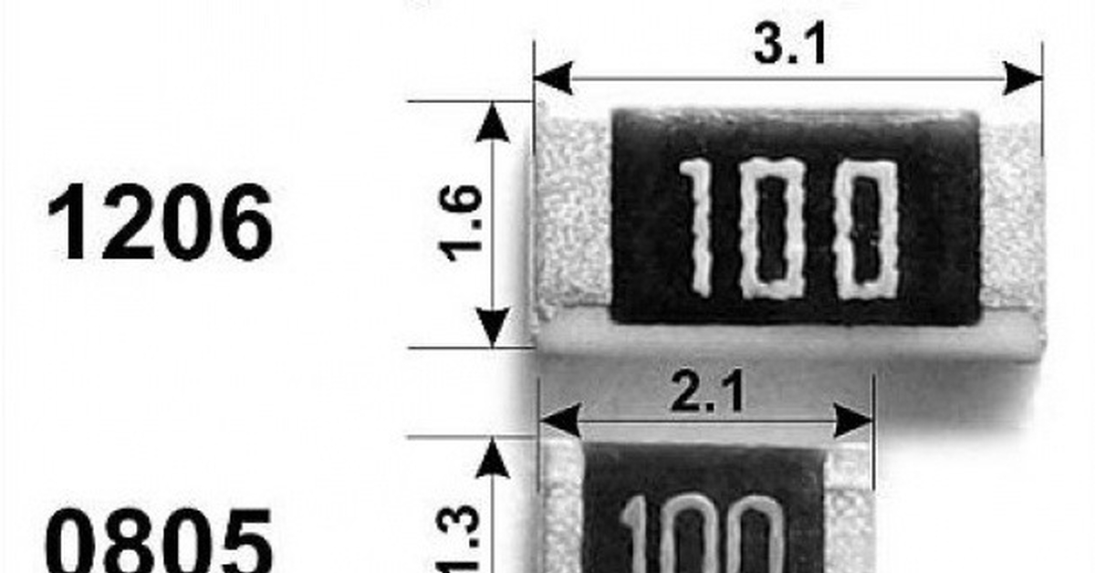 Какое сопротивление smd резистора на фото