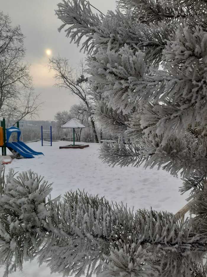 Морозное Мобильная фотография, Зима, Благовещенск, Снег