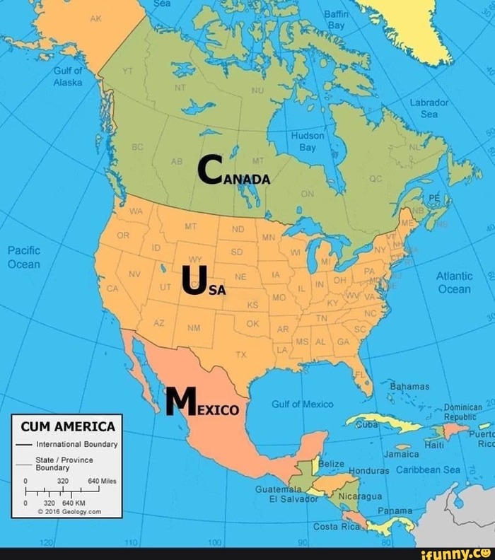 Так вот в чём дело Пиши сокращай, Северная Америка, Карта мира, Заглавная буква