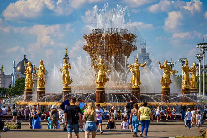 10 фактов о фонтане «Дружбы Народов» на ВДНХ ВДНХ, Фонтан, Москва, Факты, Длиннопост