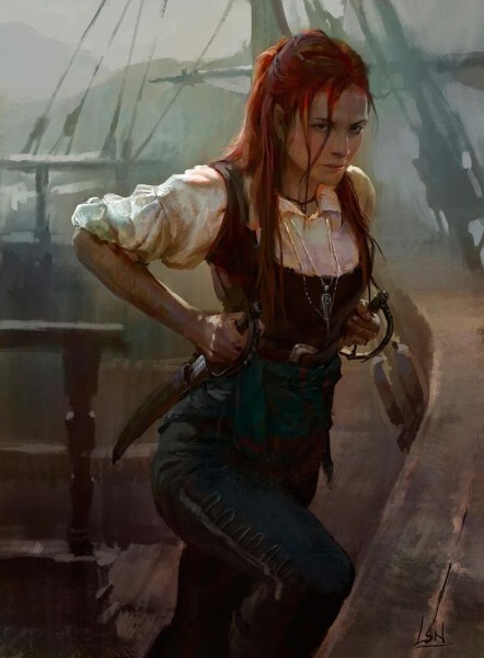 Неистовая пиратка Грейс О’Мэлли Пираты, Абордаж, Воительница, Ирландия, Длиннопост