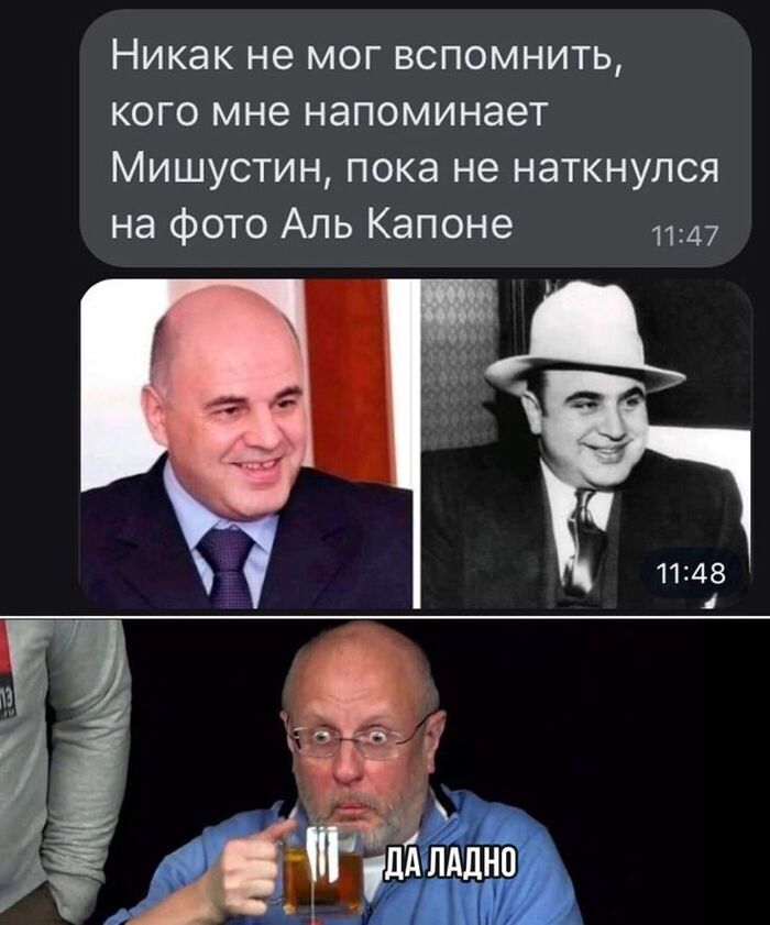 Мишустин и аль капоне сходство фото