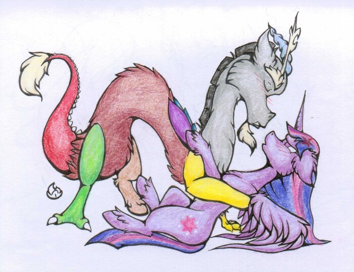    My Little Pony, Ponyart, Twilight Sparkle, MLP Discord