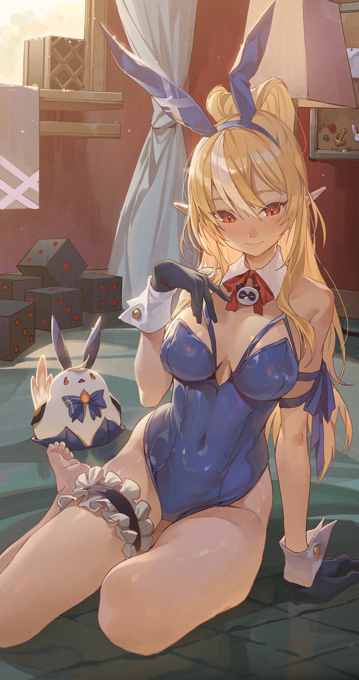 Flare Shiranui Anime Art, , , ,  , Bunnysuit, Flare Shiranui, Hololive, Hong