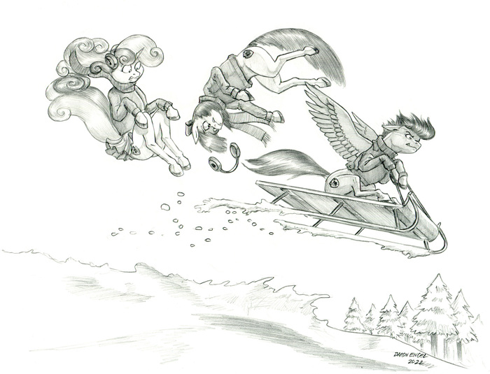    My Little Pony, Baron Engel, Cutie Mark Crusaders, Applebloom, Scootaloo, Sweetie Belle, 