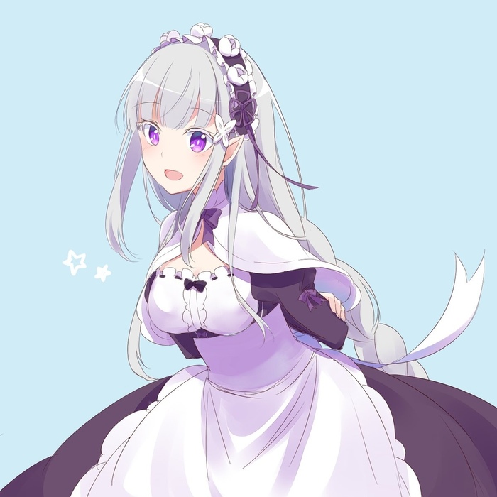Emilia , Anime Art, Emilia, Satella, Re:Zero Kara, 