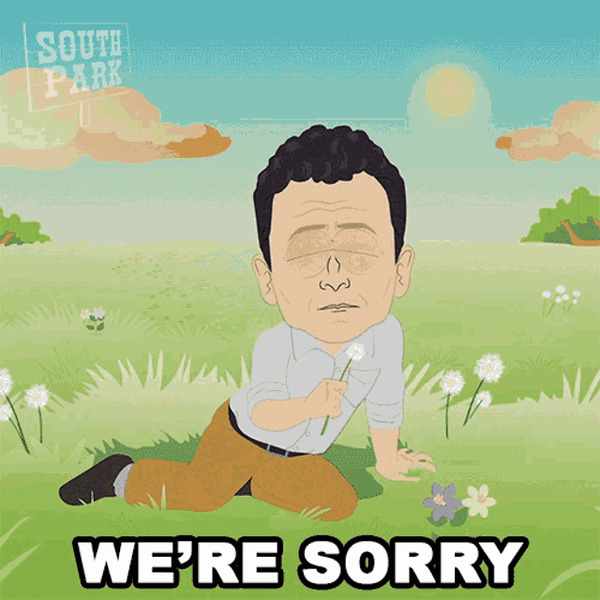 We're deeply sorry!