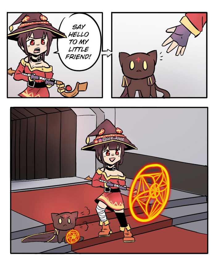    ! Anime Art, , , Konosuba, Megumin, Chomusuke
