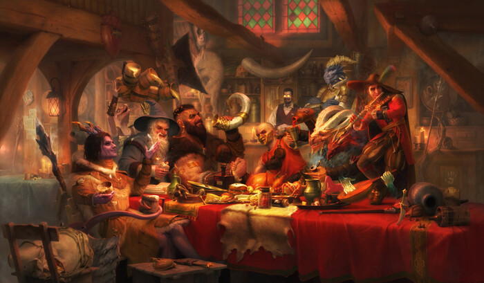 Группа в таверне