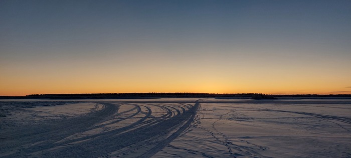 Полярная ночь все ближе Ненецкий АО, Мобильная фотография, Тундра, Полярная ночь, Река, Нарьян-Мар, Север, Заполярье