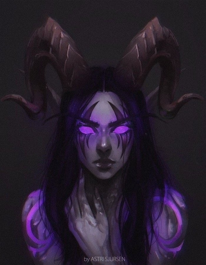 Demon hunter by Astri Sjursen , Game Art, World of Warcraft, Warcraft, , Blizzard