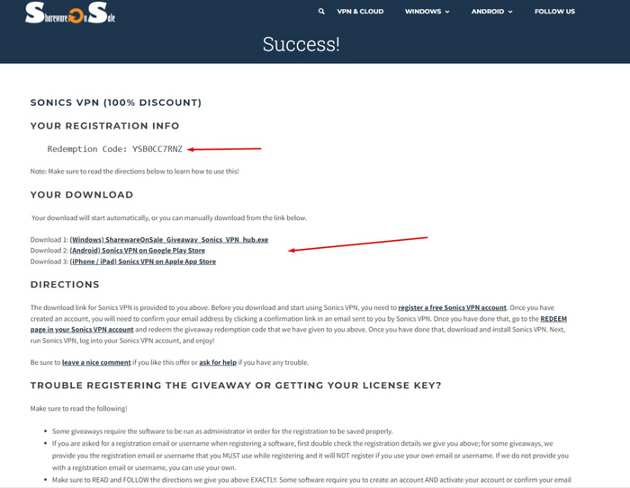 Sonics VPN на 1 или 3 года | Пикабу