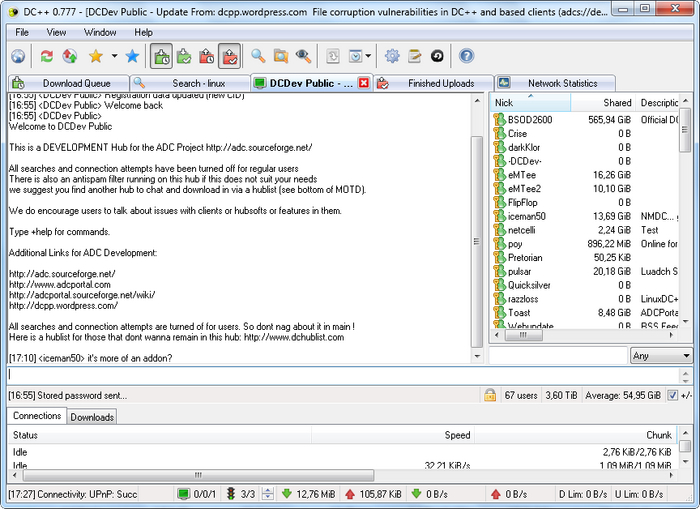 Нашел программу для обмена файлами по локалке