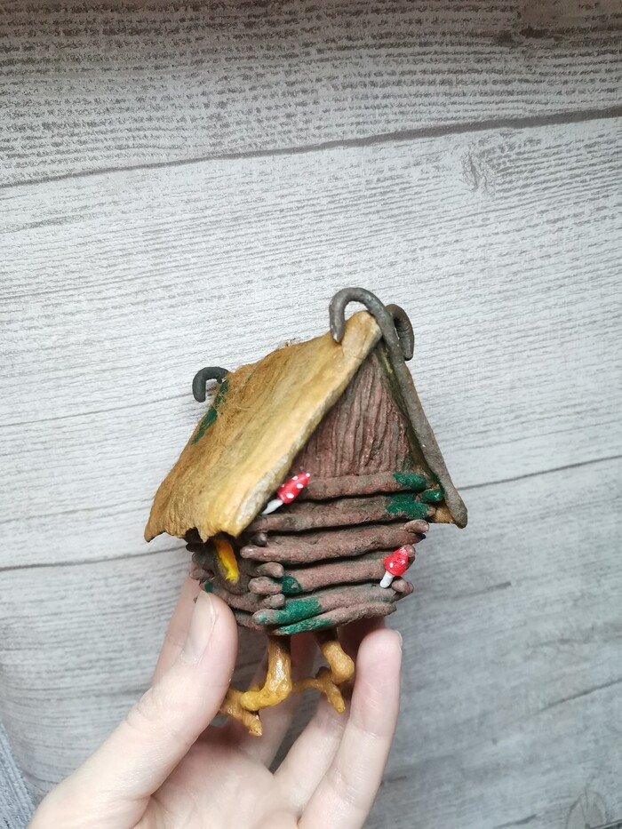 Нужен совет Нужен совет, Вата, Авторская игрушка, Избушка на курьих ножках, Рукоделие без процесса, Длиннопост