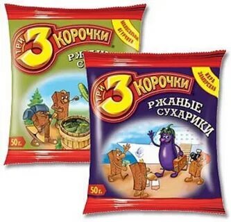 «3 Корочки», сухарики со вкусом томата и зелени, 40 г