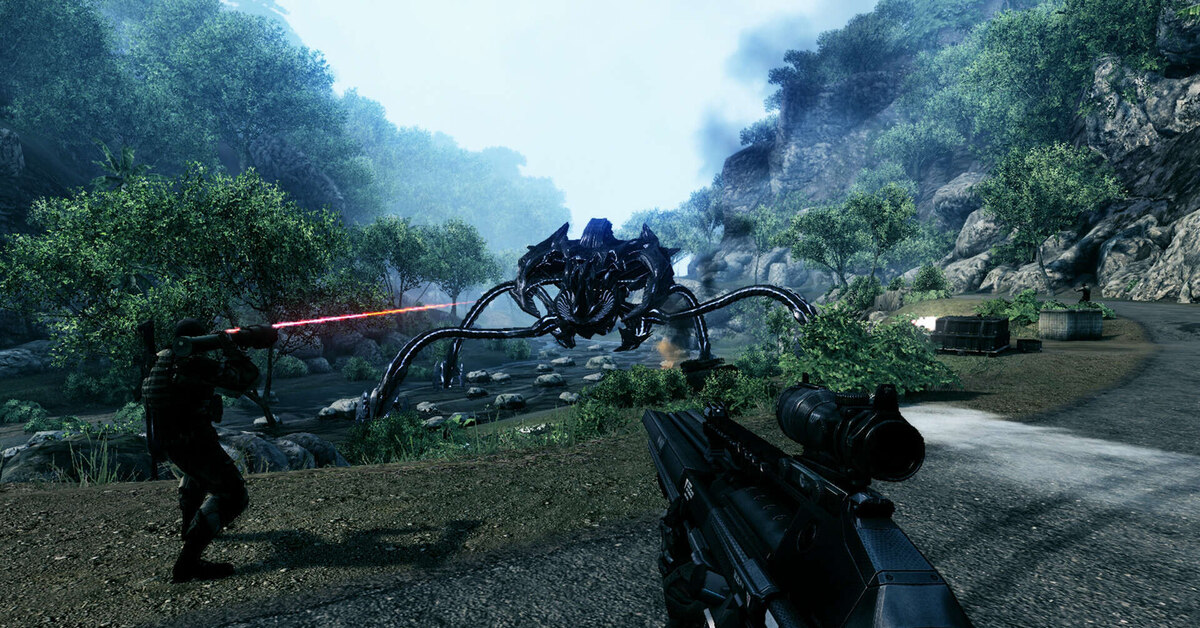 Компьютерные игры играть самим. Crysis Remastered 2007. Crysis 1 Remastered. Crysis 2007 screenshot. Игра Crysis Remastered Trilogy.