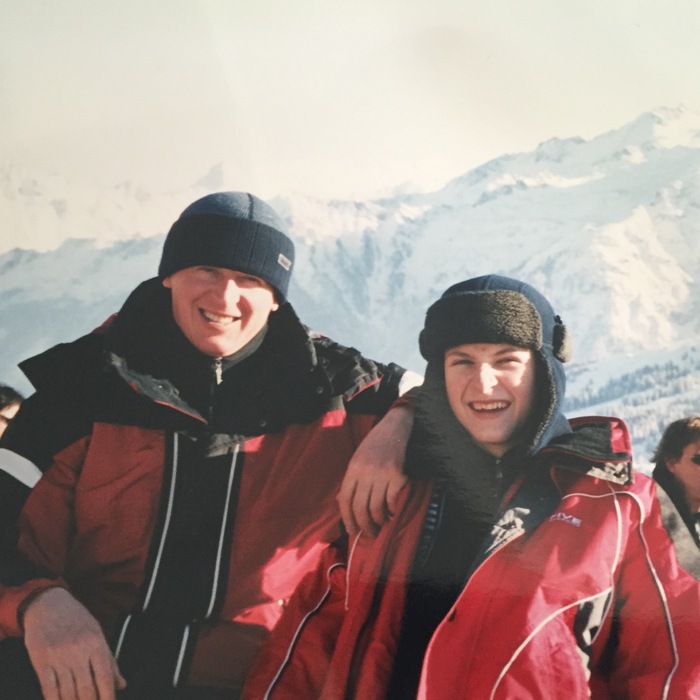 А это я с отцом 2000 Garmisch Paterkirchen