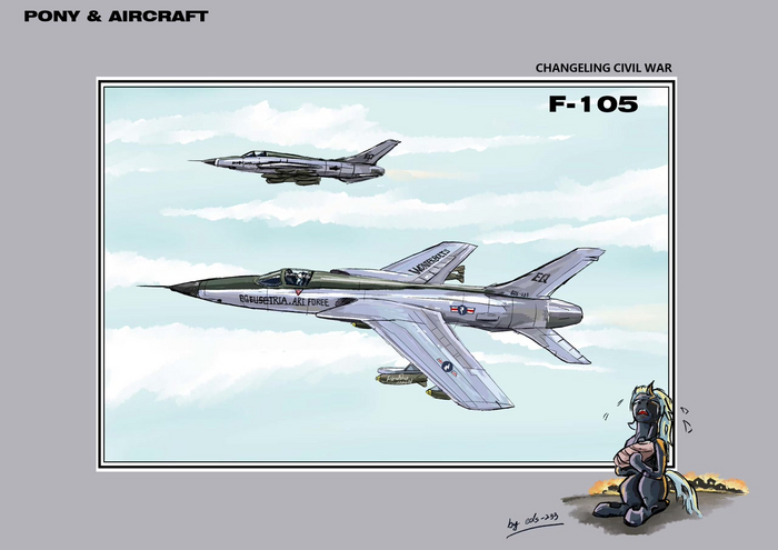   . F-105 My Little Pony, Original Character, Changeling, MLP Military, Semi-grimdark
