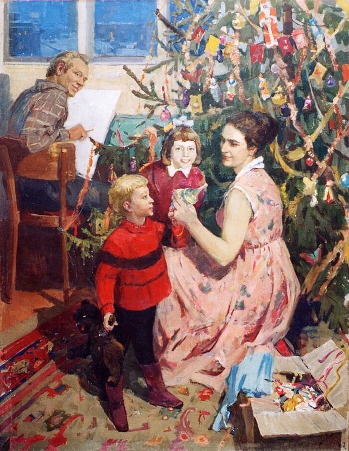 Александр Гуляев. Новый год. 1967