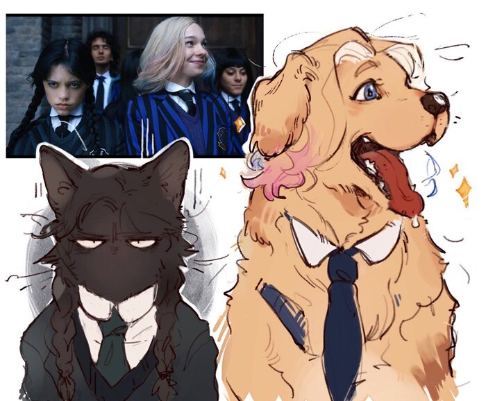 Уэн и Энид by DsInsects_