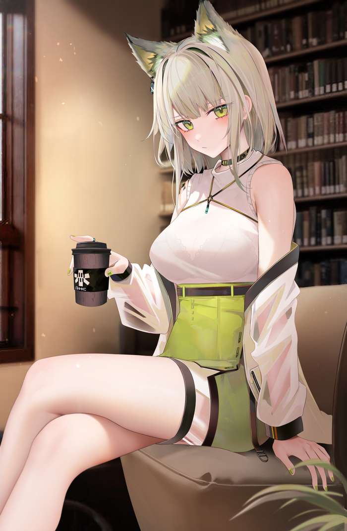 ,  - Anime Art, Arknights, , Kaltsit, Ru zhai