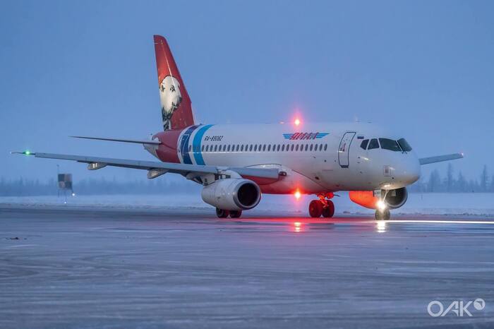 Полярные мишки Sukhoi Superjet 100, Ямал, Споттинг, Самолет, Длиннопост, Фотография