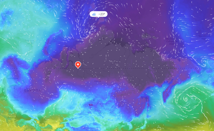 Это какая-то особая магия Погода, Россия, Зима, Мороз, Температура, Карты, Скриншот, Яндекс Погода