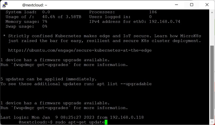Установка домашнего сервера NextCloud в Hyper-V для чайников Начинающий, Nextcloud, Своими руками, Облачное хранилище, Облачный сервис, Ubuntu, Сервер, Длиннопост