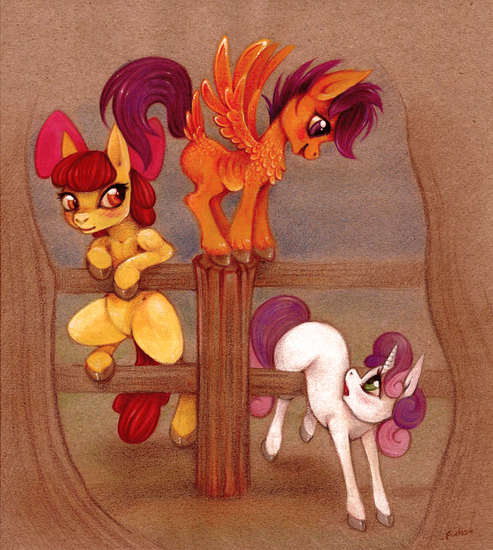   My Little Pony, Sweetie Belle, Scootaloo, Applebloom