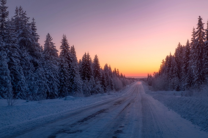 Морозная трасса Архангельск-Пинега-Мезень