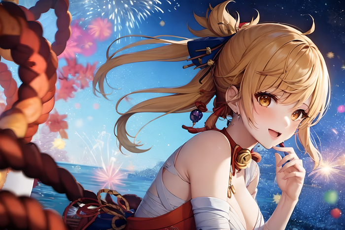  Genshin Impact, Anime Art,  , Yoimiya (Genshin Impact)