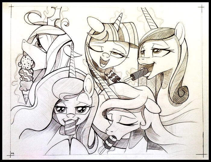   - My Little Pony, Twilight Sparkle, Princess Celestia, Princess Luna, Princess Cadance, Queen Chrysalis, MLP Edge