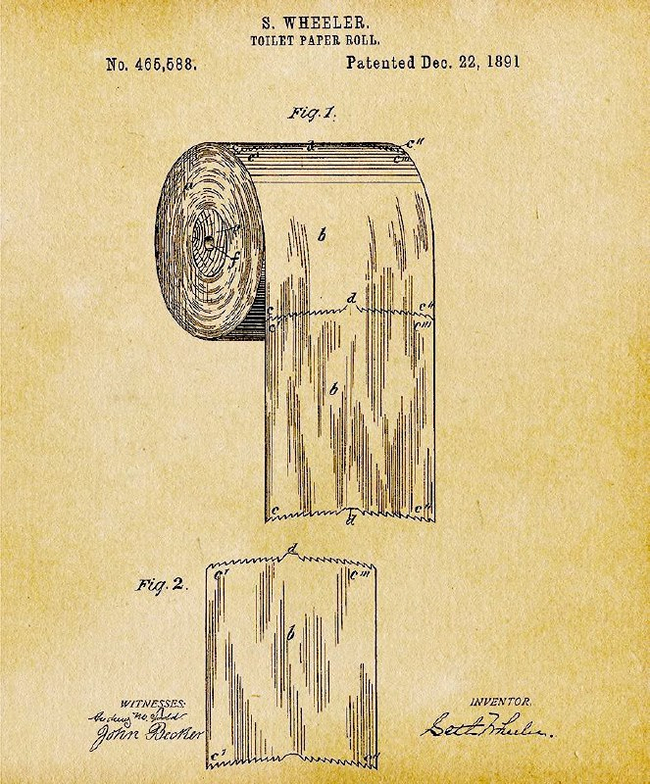 Патент туалетной бумаги